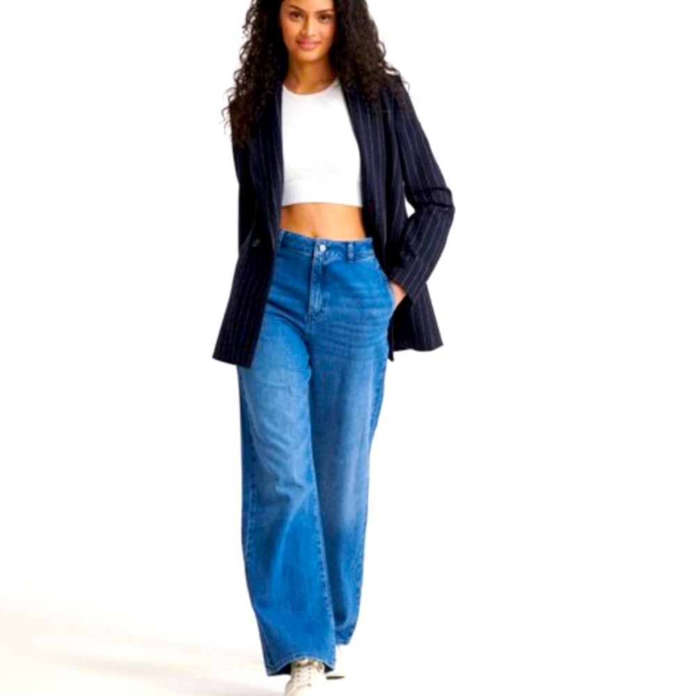 Tailored Wide Leg Jeans 30/30